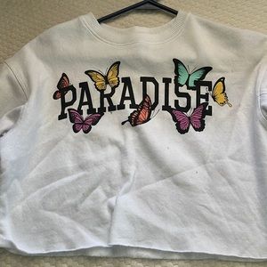 Local Scenes Paradise cropped sweater.